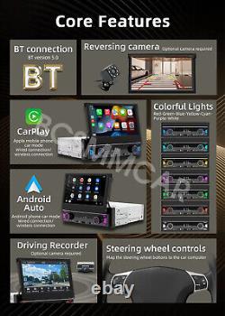 Stereo Car Radio MP5 Player Bluetooth FM USB AUX Head Unit For Carplay WithCamera
