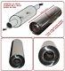 Universal T304 Stainless Steel Exhaust Performance Silencer 12x5x 46mm- Lrv