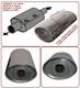 Universal T304 Stainless Steel Exhaust Performance Silencer 12x6x4x64mm-lrv