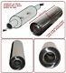 Universal T304 Stainless Steel Exhaust Performance Silencer 14x4x 58mm- Lrv