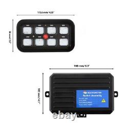 Universal RGB 8 Gang Switch Panel LED Light Relay System APP Control Car Boat RV
