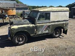 Very early 1958 Series 2 II Land Rover SWB 88 barn find restoration project
