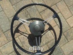 Very early land rover series 1 pre production or 1948 steering wheel + Horn push