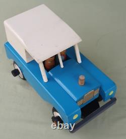Vintage Land Rover Series 2/3 Wood Construction Model Wooden Display Toy