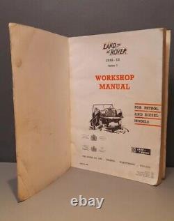 Vintage Landrover Series 1 Original Workshop Manual 1948 to 1958 4291