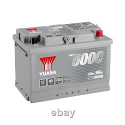 YUASA Car Battery 12V 80Ah 740A B3 T1 Starter SMF Fits BMW 3 Series 335xi