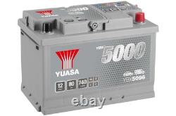 YUASA Car Battery 12V 80Ah 740A B3 T1 Starter SMF Fits BMW 3 Series 335xi