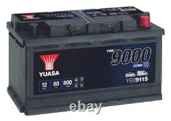 YUASA Car Battery 12V 80Ah 800A B3 T1 Starter VRLA Fits BMW 3 Series 318d